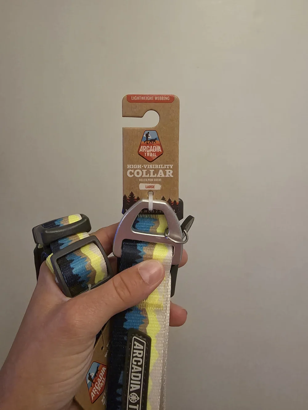 Arcadia Blue and Yellow Wave Pattern Collar & Leash Combo
